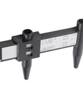 Precision Wheel Rim Bolt Pattern Gauge Adjustable Sliding Pcd Ruler Fits 4 5 6 8 Lug Wheels Heavy Duty Car Repair Measuring Tool with dual scale display.