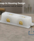 Top Shelf Sliding Window Roller Assembly Two Pack featuring durable nylon housing and brass rollers for patio door installation.