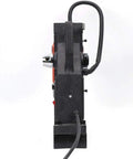 Kickass 1100W Magnetic Drill Press Delivers Raw High Speed Benchtop Power For No Sweat Annular Cutter Tapping And Clean Metal Hole Drilling side view with electric cord visible.