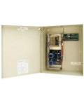 Heavy Duty 24V DC Boxed Power Supply Delivering A Rock Solid 3 Amp Output With Seamless Battery Charging And Crisp Zone Status Leds Housed Inside A Rugged Steel Cabinet interior view with components and circuitry.