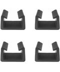 Four Pack Outdoor Patio Furniture Clips For Sectional Sofas And Wicker Rattan Chairs, Black 59mm Inner Bore Connectors, set of four