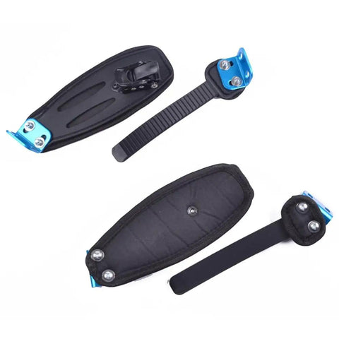 Adjustable Electric Skateboard Foot Strap Nylon Feet Holder Belt With L Shaped Buckle And Rubber Band on white background