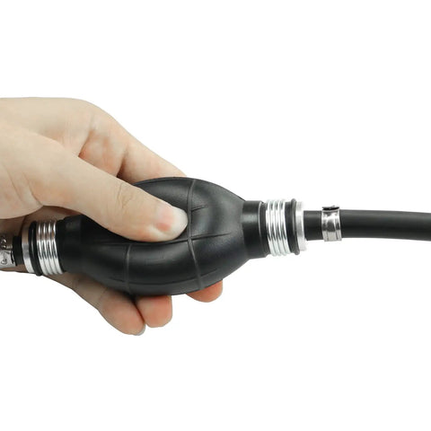 Universal Outboard Fuel Line With Primer Bulb Five Sixteenth Inch Eight Millimeter Marine Boat Fuel Hose Assembly Six Feet Long For Boats RVs Tractors And Caravans Ethanol Compatible Low Permeation