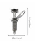 Deck Mount Guard Hanger With Quick Release Pin for Marine Gear and Rope Chafe Protection, polished stainless steel, 11.5 cm