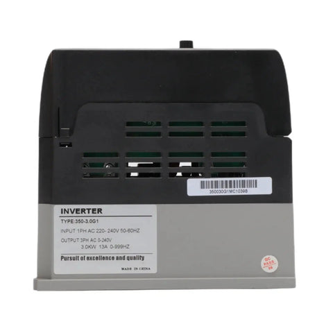 Back view of Heavy Duty 3kW 220V VFD Variable Frequency Drive Inverter Speed Controller for 3 Phase Motors