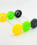 Plastic Toy Car Wheel Set With 2mm Round Shaft Axles For RC Cars Trucks And DIY Robots 30mm Black Wheels Includes 30 Wheels