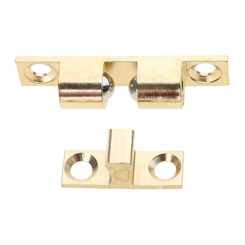Copper touch latch for cabinets and doors with spring ball, durable metal hardware for smooth opening and quiet function.