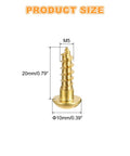 Product size diagram of Rock Solid Copper Wood Screws M5 X 20Mm Slotted Round Head Self Tapping Fasteners with dimensions.