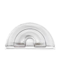 Leakproof Water Tank Lid For Espresso Machines Replacement Water Reservoir Cover, clear semi-circular lid with tight seal.