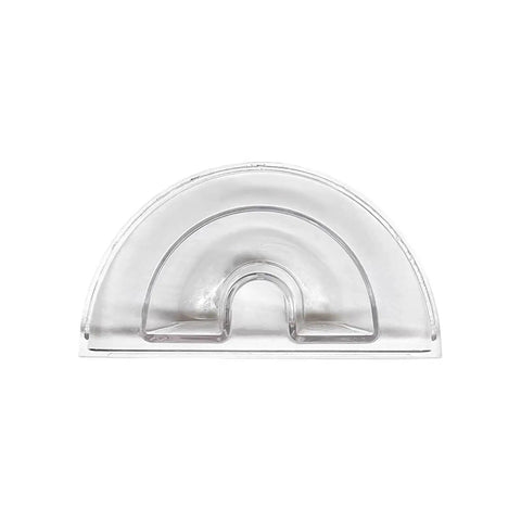Leakproof Water Tank Lid For Espresso Machines Replacement Water Reservoir Cover, clear semi-circular lid with tight seal.