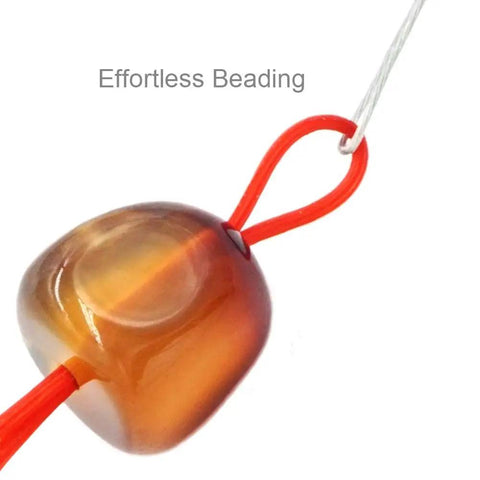 Flexible 0.3mm Steel Wire Big Eye Embroidery Beading Needle Set Open End For Any Thread Size threading bead