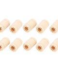 LM8UU Bearing Plastic Linear Bushing Set For 3D Printers, 10 Pieces, showing beige cylindrical bushings on white background