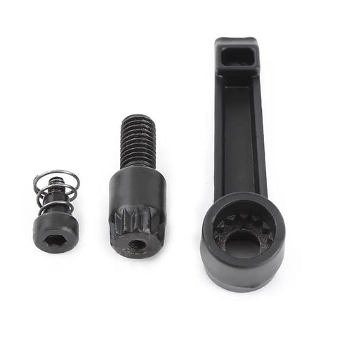 Heavy Duty Kickass M8 Clamping Lever With No Sweat Push Button Adjustments And Ratchet Locking Adjustable Handle For Machine Tooling components.