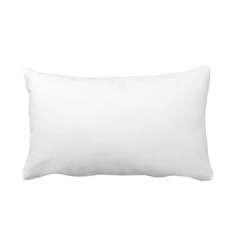 Blue Building Brick Print Throw Pillow Cover For Kids And Gamers 12x20 Inch Construction Block Pattern Cushion Case For Playroom Home Decor Perfect Gift For Boys And Girls, white front view