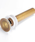 Antique Solid Brass Pop Up Sink Drain Stopper With Overflow For Bathroom Vanity, durable metal assembly, anti corrosion