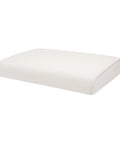 Universal Pontoon Boat Seat Bottom Cushion For 8WD159 Series 50 Quart Swingback Cooler Seat And 8WD159-R-S, white, side view.