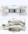 Dimensions of 170 Degree Soft Close Cabinet Hinges with Adjustable Lazy Susan for Corner Cabinets, No Drill Install