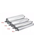 Cool 1Pcs Non Powered Roller For Assembly Line Conveyor Gear Perfect For Manual Material Moving With Smooth Spin And Easy Install For Light to Medium Weight Loads, showcasing four rollers of varying sizes.