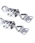 2 Pack Stainless Steel Toggle Latch Clamp For Cabinets And Boat Anti Rattle Lockable Hinge Fastener With Mirror Finish Marine Grade 316 Stainless Steel