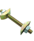 M8x80mm Countertop Joiner Connectors Set Of 10 For Fastening Benchtops Counters And Furniture Panels Drawbolt Joint Bolts Heavy Duty Steel