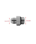 Two Pack Heavy Duty Hydraulic Hose Fitting Adapter One Half Inch Male JIC 37 Degree Flare To Five Eighth Inch Male O Ring Boss Seven Eighth Inch UNF SAE Straight Pipe Joint Connector Carbon Steel, 3/4 and 7/8 threads
