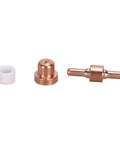 Grab This 18 Piece Plasma Cutter Consumables Kit For Pt31 Machines Featuring Copper Electrodes Nozzles And Ceramic Rings To Boost Cuts And Keep Your Gear Running Smooth As Silk Today, three plasma cutter parts including copper electrodes and ceramic rings.