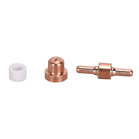 Grab This 18 Piece Plasma Cutter Consumables Kit For Pt31 Machines Featuring Copper Electrodes Nozzles And Ceramic Rings To Boost Cuts And Keep Your Gear Running Smooth As Silk Today, three plasma cutter parts including copper electrodes and ceramic rings.