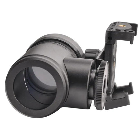 Rifle Scope Mount Smartphone Camera Adapter For Hunting And Birding, Dual Viewing Angles, All Aluminum Build, Nylon Ring Clamp