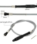 Solid Grip Flexible Shaft Handle Grinder Attachment With Smooth Soft Bend Cable And Compact Precision Drill Chuck for micro carving.