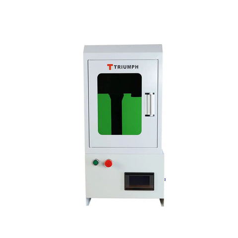 Next Level Automatic Label Marking Machine Featuring Computer Controlled Operation with a sleek design and green accents.