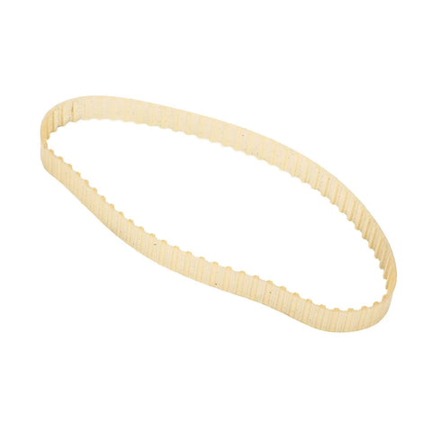 Top Shelf Mini Turn Belt 70 Teeth 9mm Width Durable Polyurethane Timing Strap Built Tough For Robotics Industrial Automation and Precision Gearboxes Quick Swap showing a flexible, beige timing belt.
