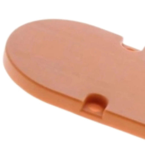 Close-up of Throat Plate Replacement for Miter Saw Plug-And-Play Direct Fit R41221 R4123 R4123T showing smooth flush surface