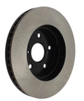 Centric Premium front brake rotor with black hub for Lexus/Toyota, front view