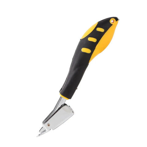 Kickass Heavy Duty Nail Puller And Staple Remover With Comfortable Dual Rubber Grip Handle, ergonomic tool for upholstery repair.
