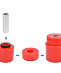 Premium Polyurethane Body Mount Bushing Kit For 1980 1998 Ford F150 F250 F350 2WD 4WD Cab Mounts Red components assembly steps