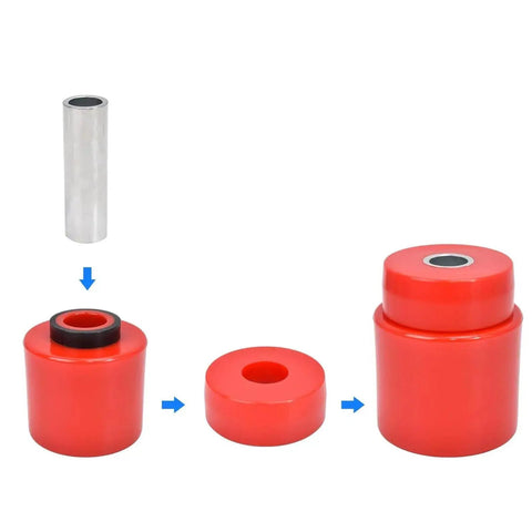 Premium Polyurethane Body Mount Bushing Kit For 1980 1998 Ford F150 F250 F350 2WD 4WD Cab Mounts Red components assembly steps