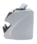 Boss Level Heavy Duty Multicurrency Money Counter With Slick Lcd Panel side view showing bill opening and smooth design.