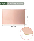 Five Pack Copper Clad PCB Boards 180mm By 120mm Double Sided FR4 Blank DIY Circuit Boards For Etching And Prototyping Projects