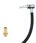 Stop Losing Air On The Go With Bad Ass 2x Extension Hose Air Pump Inflator Connector Quick Connect Coupler For Car Tire Gauge And Compressor Fits All Valves Reliable Rubber Tube Prevents Leaks Seamless Swap And Maintain Perfect Pressure On Demand. 30cm rubber tire inflator hose with metal couplers