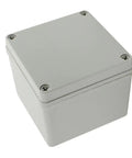 Rugged Weatherproof Square Outdoor Electrical Junction Box Enclosure Built For DIY Projects ABS Plastic IP65 Waterproof Gray 5 By 5 By 4 Inches