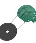 Large Coil 5W Wireless Charging Transmitter Module For DIY Tech Builds And Car Mods With No Hassle Power Delivery And Completely Case Friendly Functionality, showcasing a green circuit board and round coil.