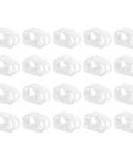 Plastic Tubing Clamps 20 Pack 3/16 To 5/16 Inch Tube OD Adjustable Hose Clamp for lab use shown in rows