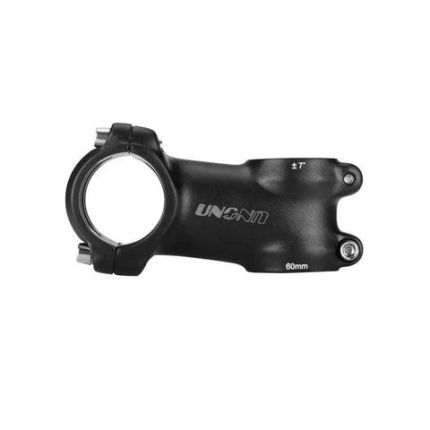 Lightweight 31.8mm Bike Stem 60mm With 7 Degree Angle, CNC Machined 6061 T6 Aluminum showing side view, screws visible