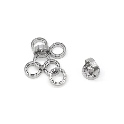 Premium Abec 7 Steel Ball Bearings For Rc Cars 10 Pack 15 X 4 Millimeter Rubber Sealed Greased Units Delivering Slick High Speed Rolling And Killer Track Performance