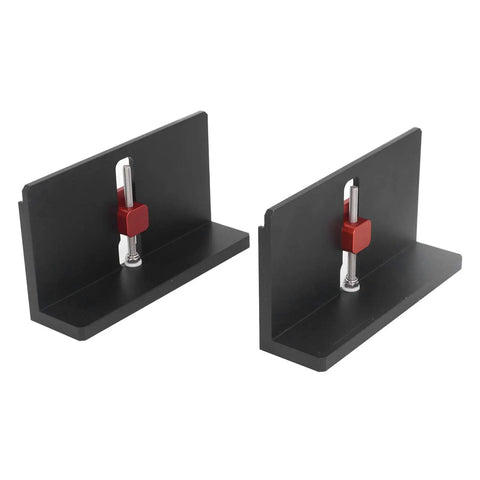 2Pcs Right Angle Spline Clamp Kit Adjustable Dovetail Jig Locator Built Tough Aluminum Alloy Frame for woodworking projects.