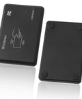 USB 125kHz RFID Card Reader Plug And Play Tap To Read For EM4100 TK4100 Tags Desktop Countertop Scanner top and bottom view
