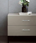 3.25 Inch Acrylic Clear Silver Drawer Pulls For Dresser Cabinets Lucite Knob Hardware With 83mm Center To Center Spacing