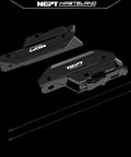NEPT Wasteland Limb Riser Kit With Cable Linkage System For Ford Bronco 2021 Plus Models, CNC aluminum parts in black.