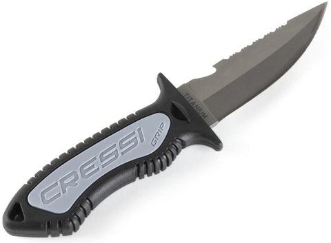 Grip Spear Knife 6.8 Inch Black For Spearfishing And Underwater Hunting Built Tough Stainless Blade With Ergonomic Handle Reef Ready Tool
