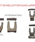 Rest Shield For QAD Arrow Rests Normal Fit Matte Black Durable Protective Guard Against Dust Debris And Impacts shown